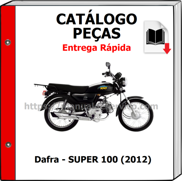 Catálogo de Peças - Dafra - SUPER 100 (2012)