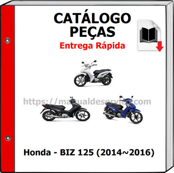 Catálogo de Peças - Honda - BIZ 125 (2014~2016)