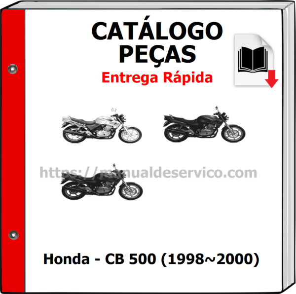 Catálogo de Peças - Honda - CB 500 (1998~2000)