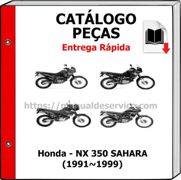 Catálogo de Peças - Honda - NX 350 SAHARA (1991~1999)