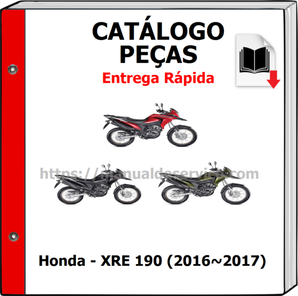 Catálogo de Peças - Honda - XRE 190 (2016~2017)