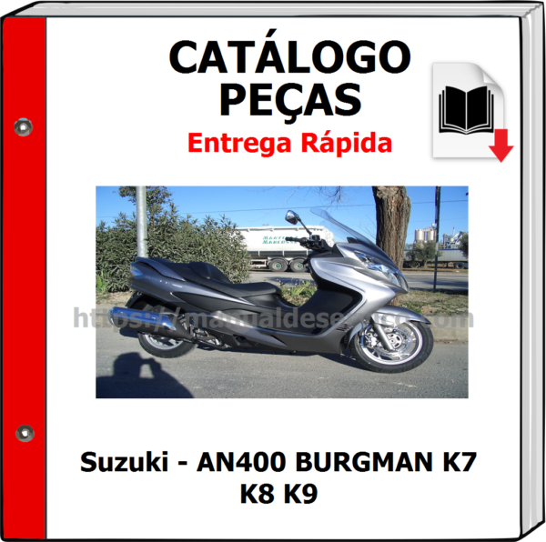 Catálogo de Peças - Suzuki - AN400 BURGMAN K7 K8 K9