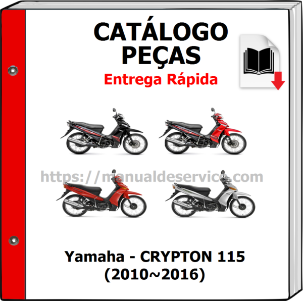 Catálogo de Peças - Yamaha - CRYPTON 115 (2010~2016)