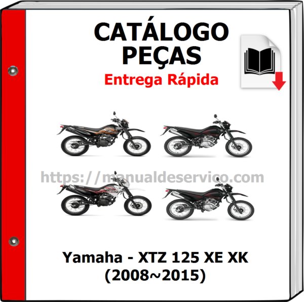 Catálogo de Peças - Yamaha - XTZ 125 XE XK (2008~2015)