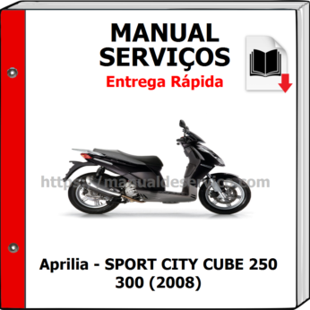 Manual de Serviços – Aprilia – SPORT CITY CUBE 250 300 (2008)