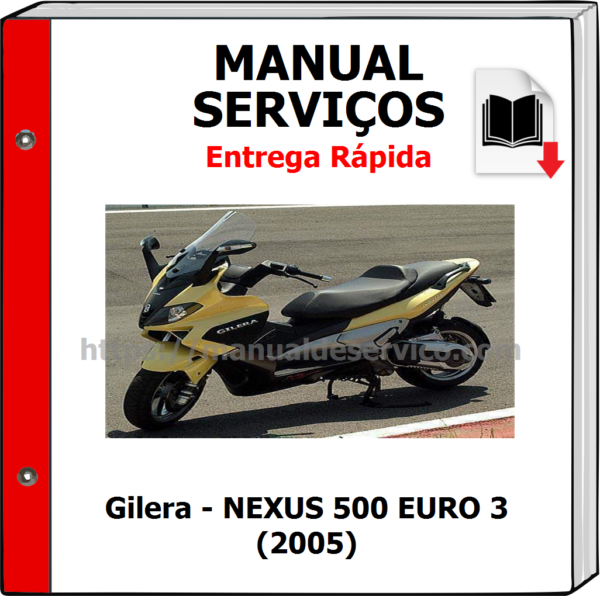Manual de Serviços - Gilera - NEXUS 500 EURO 3 (2005)