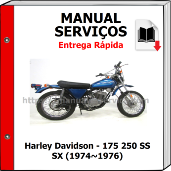 Manual de Serviços – Harley Davidson – 175 250 SS SX (1974~1976)