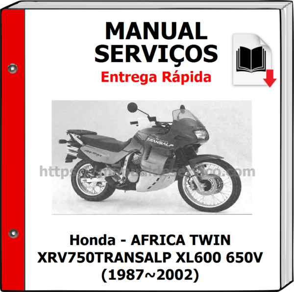 Manual de Serviços - Honda - AFRICA TWIN XRV750 TRANSALP XL600 650V (1987~2002)