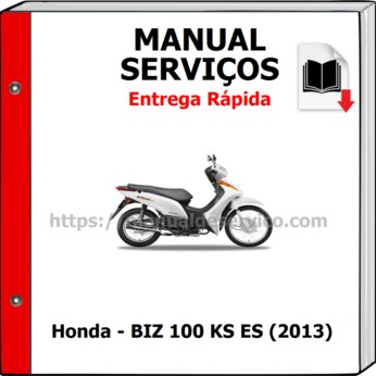 Manual de Serviços – Honda – BIZ 100 KS ES (2013)
