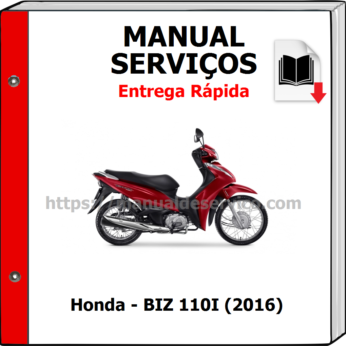 Manual de Serviços – Honda – BIZ 110I (2016)