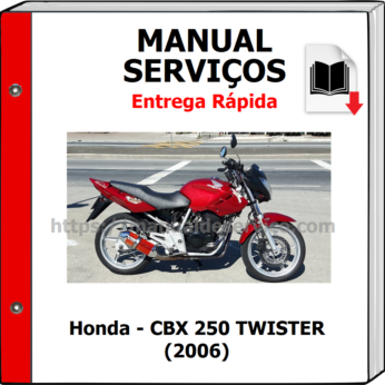 Manual de Serviços – Honda – CBX 250 TWISTER (2006)