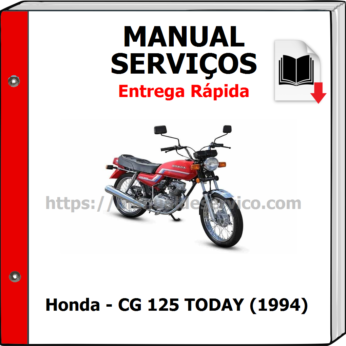 Manual de Serviços – Honda – CG 125 TODAY (1994)