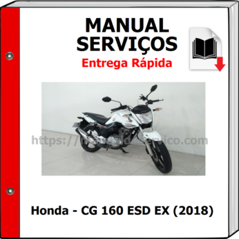 Manual de Serviços – Honda – CG 160 ESD EX (2018)
