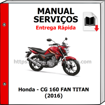 Manual de Serviços – Honda – CG 160 FAN TITAN (2016)