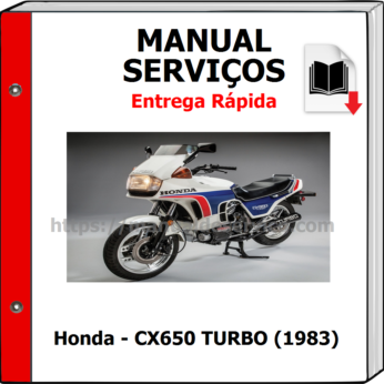 Manual de Serviços – Honda – CX650 TURBO (1983)