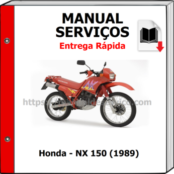 Manual de Serviços – Honda – NX 150 (1989)
