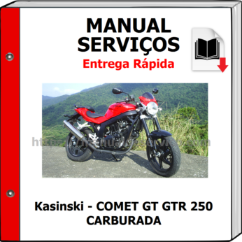 Manual de Serviços – Kasinski – COMET GT GTR 250 CARBURADA