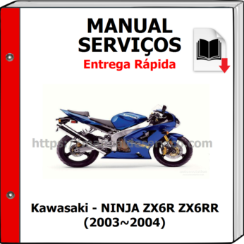 Manual de Serviços – Kawasaki – NINJA ZX6R ZX6RR (2003~2004)