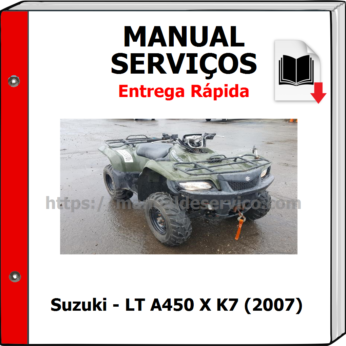 Manual de Serviços – Suzuki – LT A450 X K7 (2007)